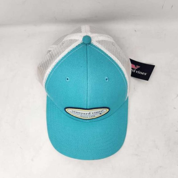 Vineyard Vines Accessories New Mens Vineyard Vines Canvas Surf Patch Trucker Hat In Antiqua
